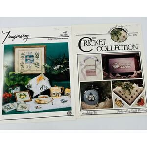Tea Time Friendship Teapot The Cross-Eyed Cricket Imaginating Cross Stitch Chart